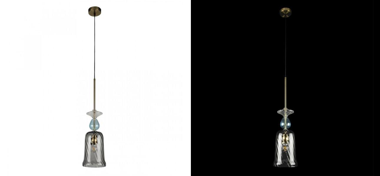 Светильник Flauti Grey Blue D16 см - фото №1