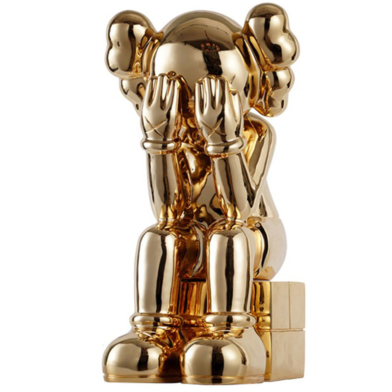 Статуэтка KAWS Passing Through Gold Золотой Статуэтка KAWS Passing Through Gold Золотой в Рязани | Loft Concept