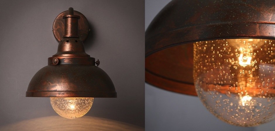 Настеный светильник Old Copper Bra Настеный светильник Old Copper Bra - Loft-Concept в Рязани