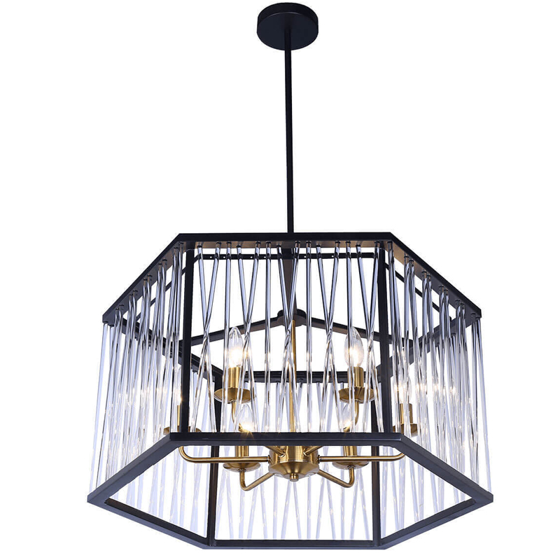 Люстра Lamp Inside The Frame Черный Люстра Lamp Inside The Frame Черный в Рязани | Loft Concept