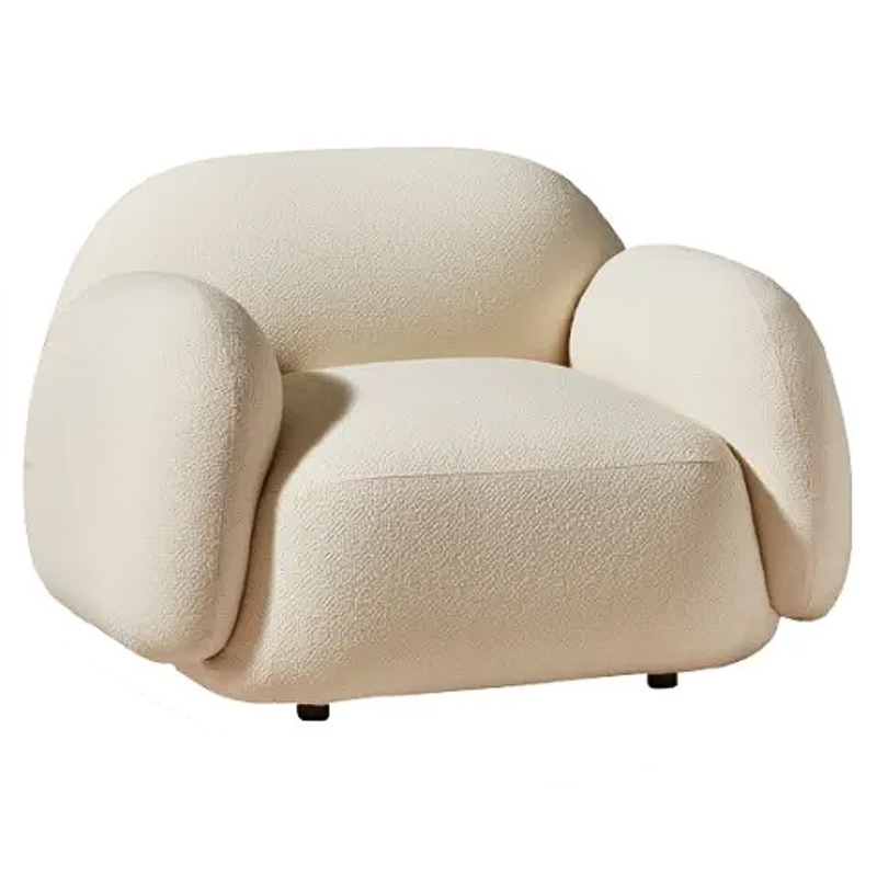 Мягкое кресло для гостиной La Lume Boucle Armchair Бежевый Мягкое кресло для гостиной La Lume Boucle Armchair Бежевый в Рязани | Loft Concept