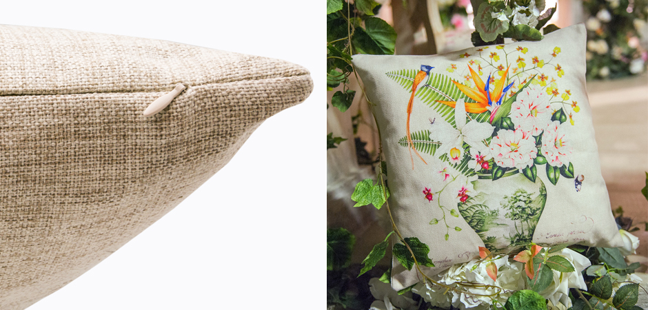 Декоративная подушка Bouquet with Strelitzia Pillow Декоративная подушка Bouquet with Strelitzia Pillow - Loft-Concept в Рязани