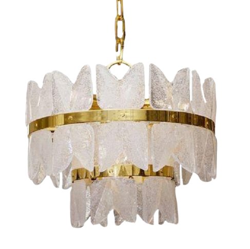 Люстра Glass Bells Латунь Прозрачное Стекло Люстра Glass Bells Латунь Прозрачное Стекло в Рязани | Loft Concept