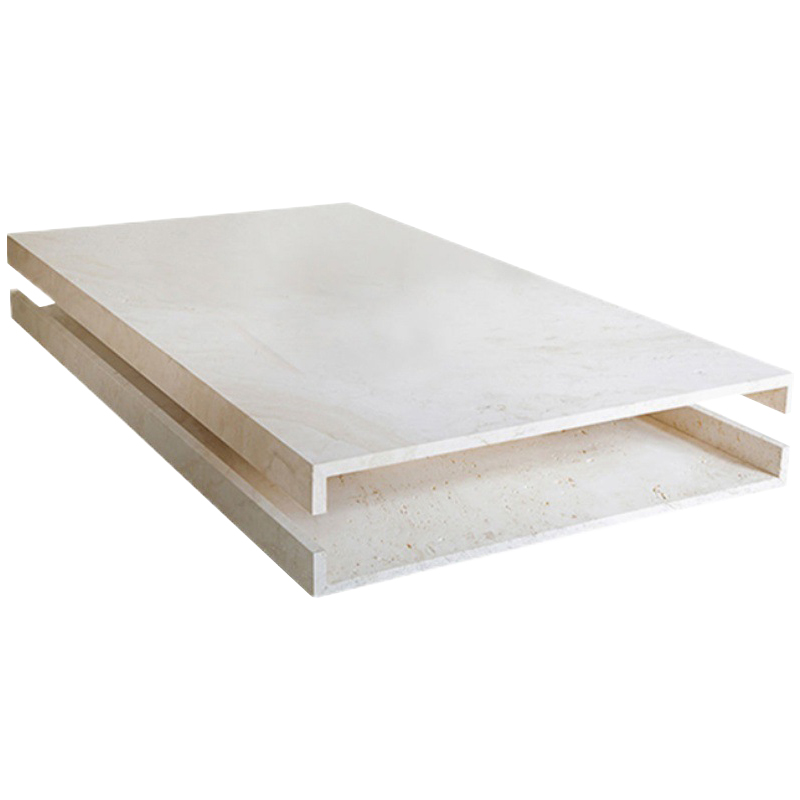 Кофейный стол Allen Travertine Coffee Table Бежевый Кофейный стол Allen Travertine Coffee Table Бежевый в Рязани | Loft Concept