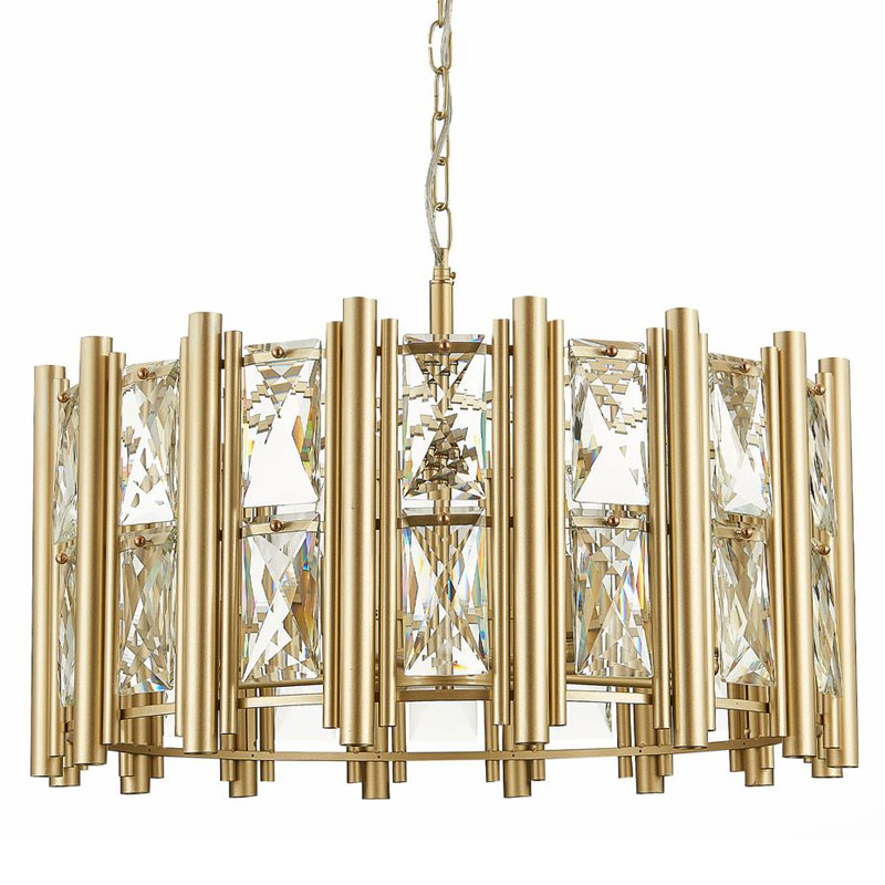 Люстра Rivelen Chandelier D65 Золотой Шампань Прозрачное Стекло Люстра Rivelen Chandelier D65 Золотой Шампань Прозрачное Стекло в Рязани | Loft Concept