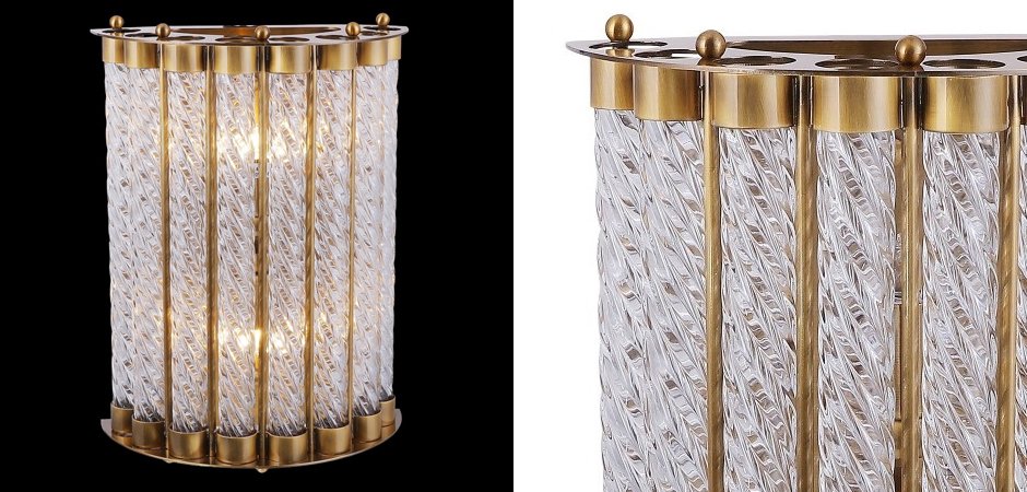 Бра Glass Spirals Sconces Бра Glass Spirals Sconces - Loft-Concept в Рязани