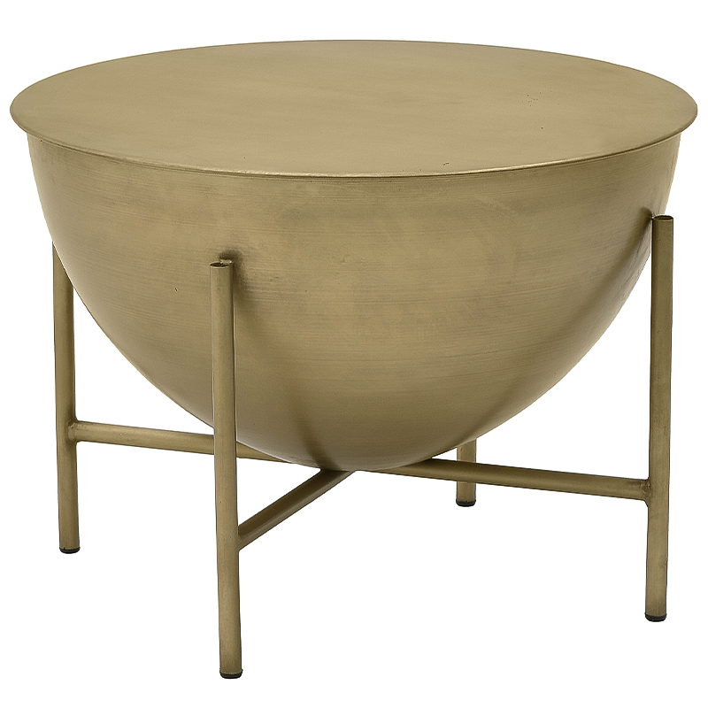 Круглый кофейный стол Big Modern Caldron Metal Coffee Table Золотой Круглый кофейный стол Big Modern Caldron Metal Coffee Table Золотой в Рязани | Loft Concept