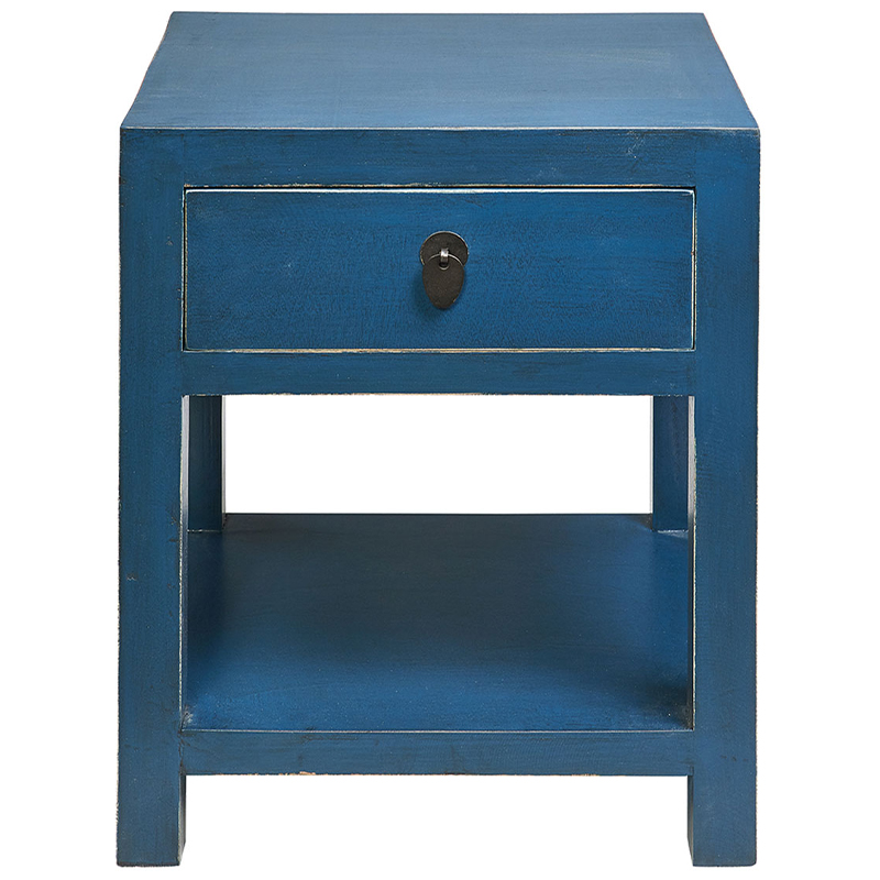 Тумба деревянная Tamsin Nightstand Blue Синий Тумба деревянная Tamsin Nightstand Blue Синий в Рязани | Loft Concept