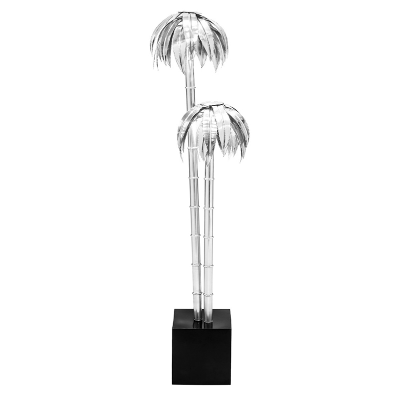 Торшер FLOOR LAMP PALMERY X2 Chromium Хром Черный Торшер FLOOR LAMP PALMERY X2 Chromium Хром Черный в Рязани | Loft Concept