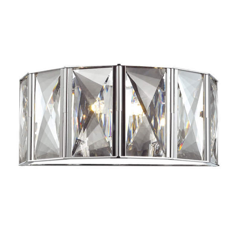 Бра Tiers Crystal Light Chrome Хром Прозрачный (Transparent) Бра Tiers Crystal Light Chrome Хром Прозрачный (Transparent) в Рязани | Loft Concept