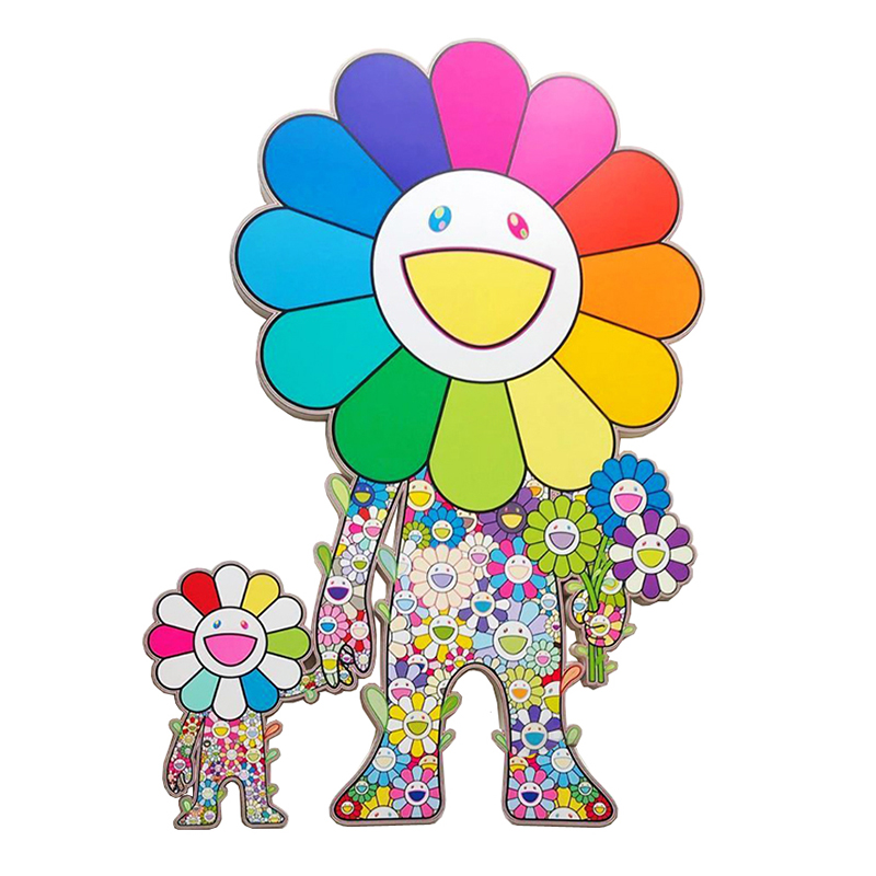 Takashi Murakami Большой Арт-объект на стену Смеющиеся Цветы Мульти Takashi Murakami Большой Арт-объект на стену Смеющиеся Цветы Мульти в Рязани | Loft Concept