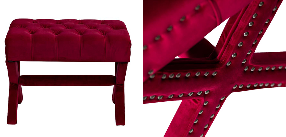 Пуф X Bench Capitone Ruby Пуф X Bench Capitone Ruby - Loft-Concept в Рязани