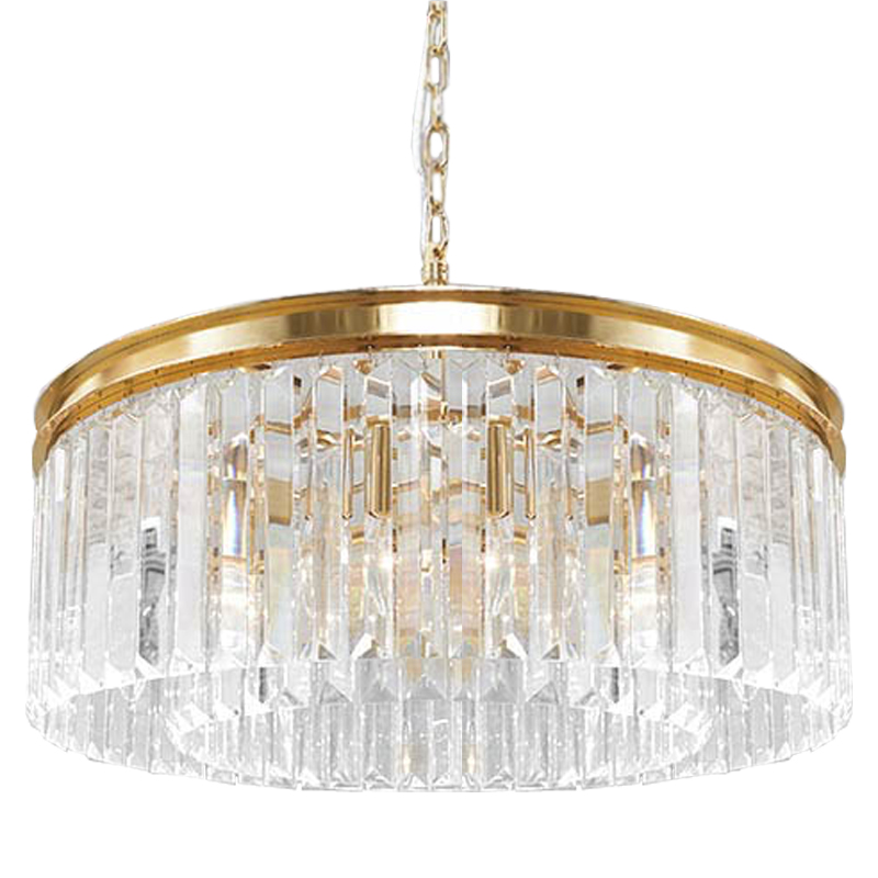 Люстра RH Odeon Chandelier Gold 65 Прозрачное Стекло Золотой Люстра RH Odeon Chandelier Gold 65 Прозрачное Стекло Золотой в Рязани | Loft Concept
