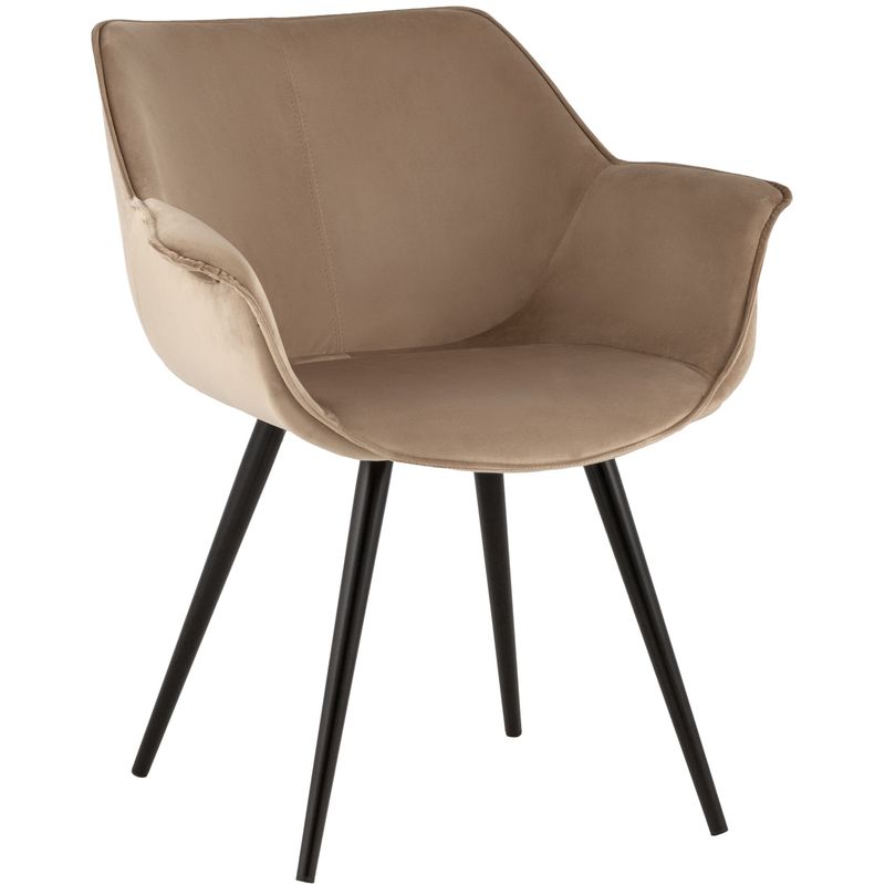 Стул Mason chair Велюр Капучино Бежевый Черный Стул Mason chair Велюр Капучино Бежевый Черный в Рязани | Loft Concept
