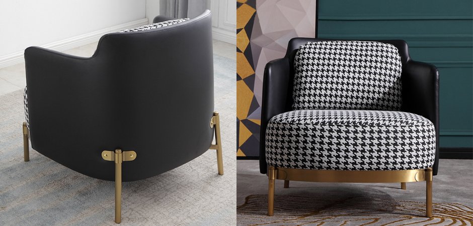 Кресло Pied de poule Gray Armchair Кресло Pied de poule Gray Armchair - Loft-Concept в Рязани