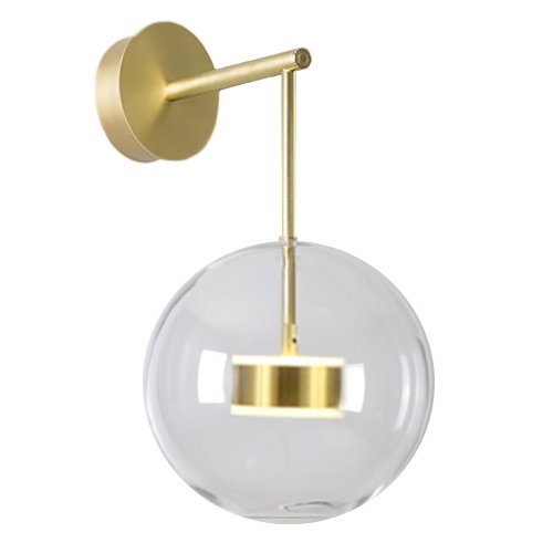 Бра BUBBLE Mono Wall Lamp Латунь Прозрачный (Transparent) Бра BUBBLE Mono Wall Lamp Латунь Прозрачный (Transparent) в Рязани | Loft Concept