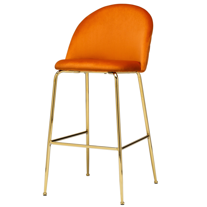 Барный стул Vendramin Bar Stool terracotta Терракотовый Глянцевое золото Барный стул Vendramin Bar Stool terracotta Терракотовый Глянцевое золото в Рязани | Loft Concept