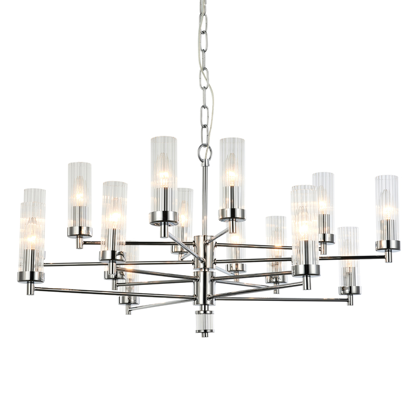 Люстра Jeanette Chandelier Chromium 85 Хром Прозрачный Люстра Jeanette Chandelier Chromium 85 Хром Прозрачный в Рязани | Loft Concept
