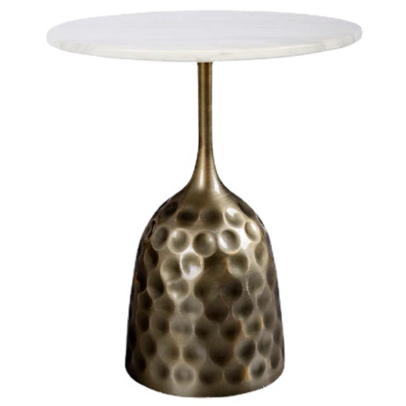 Приставной стол Cluster Surface Bronze White Stone Side Table Античная Бронза Белый Приставной стол Cluster Surface Bronze White Stone Side Table Античная Бронза Белый в Рязани | Loft Concept