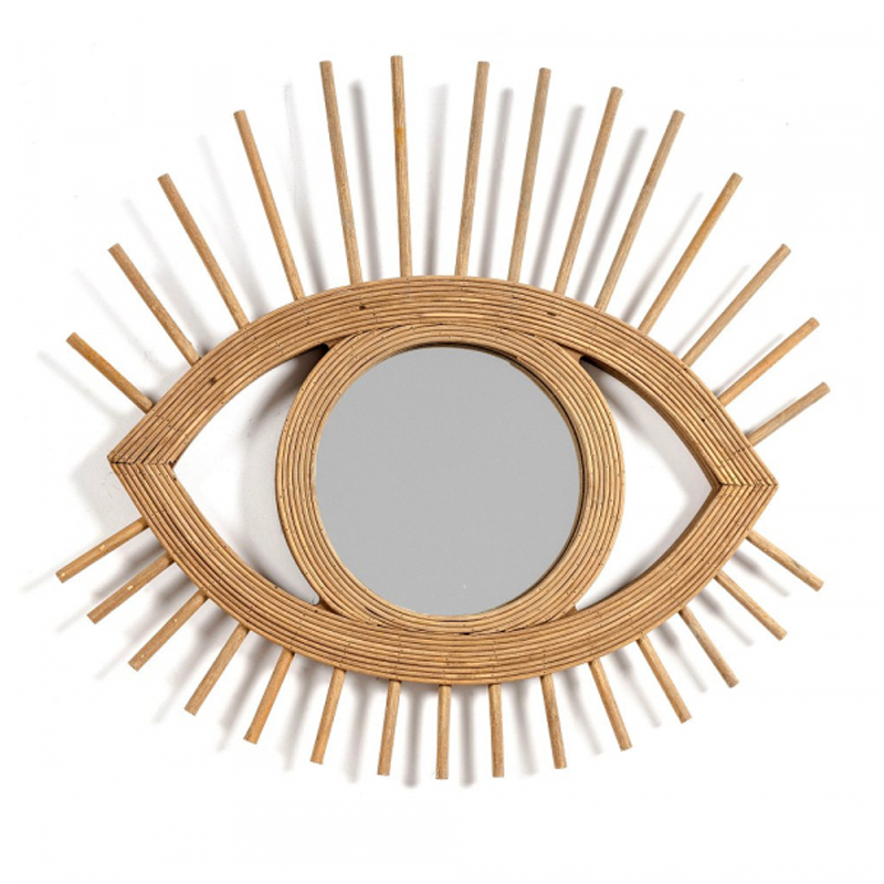Зеркало Mirror Wooden Eye Коричневый Зеркало Mirror Wooden Eye Коричневый в Рязани | Loft Concept