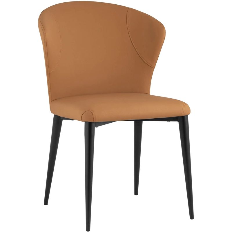 Стул Enigma Chair Оранжевая Экокожа Оранжевый Черный Стул Enigma Chair Оранжевая Экокожа Оранжевый Черный в Рязани | Loft Concept