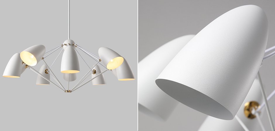Люстра JLYLITE 10-Light Sputnik Chandelier White Люстра JLYLITE 10-Light Sputnik Chandelier White - Loft-Concept в Рязани