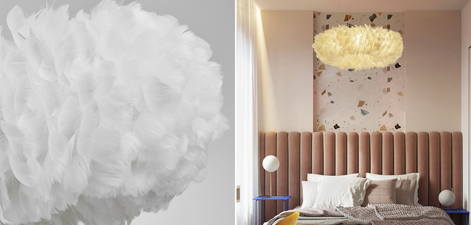 Люстра Кольцо из перьев Plumage White Люстра Кольцо из перьев Plumage White - Loft-Concept в Рязани