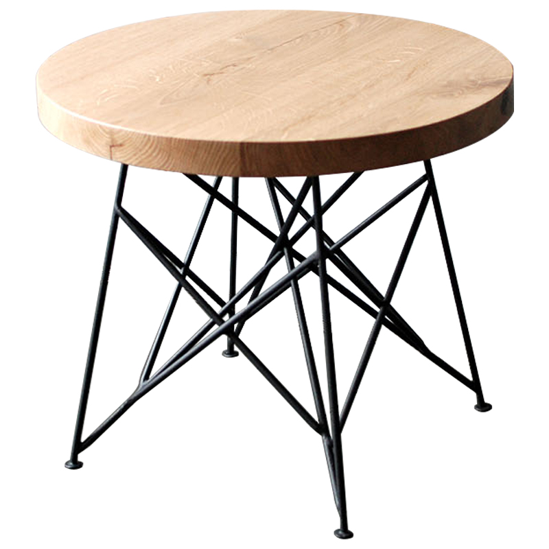 Кофейный стол Kinney Industrial Metal Rust Coffee Table Светлый дуб Черный Кофейный стол Kinney Industrial Metal Rust Coffee Table Светлый дуб Черный в Рязани | Loft Concept