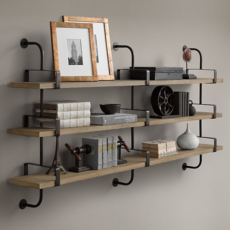 Полка из Дуба RH SHELVING & LEDGES 150 см Графит Полка из Дуба RH SHELVING & LEDGES 150 см Графит в Рязани | Loft Concept