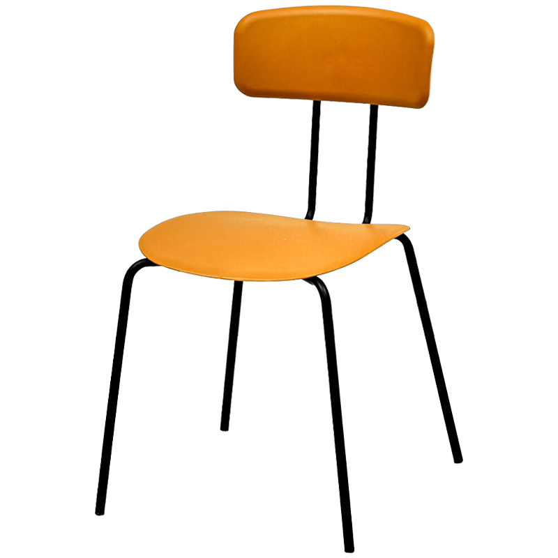Стул Tyler Loft Stool Orange Оранжевый Черный Стул Tyler Loft Stool Orange Оранжевый Черный в Рязани | Loft Concept