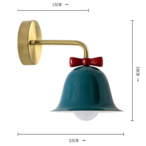 Бра Колокольчик Bell with Bow Deep Blue Wall Lamp Темно-синий Бра Колокольчик Bell with Bow Deep Blue Wall Lamp Темно-синий в Рязани