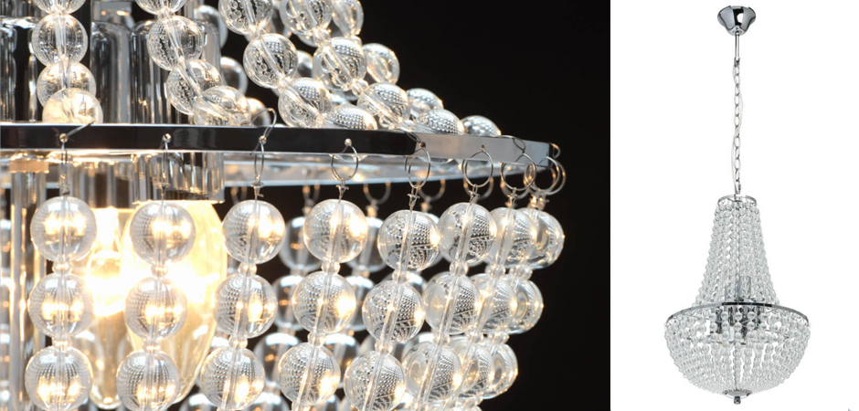Люстра Virginia Clear Beads Chandelier chrome Люстра Virginia Clear Beads Chandelier chrome - Loft-Concept в Рязани