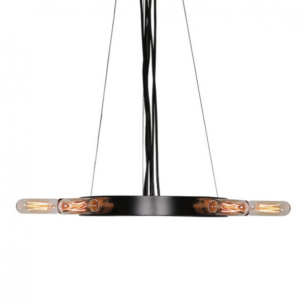Люстра Loft Star Pendant 6 Ring Черный Люстра Loft Star Pendant 6 Ring Черный в Рязани | Loft Concept
