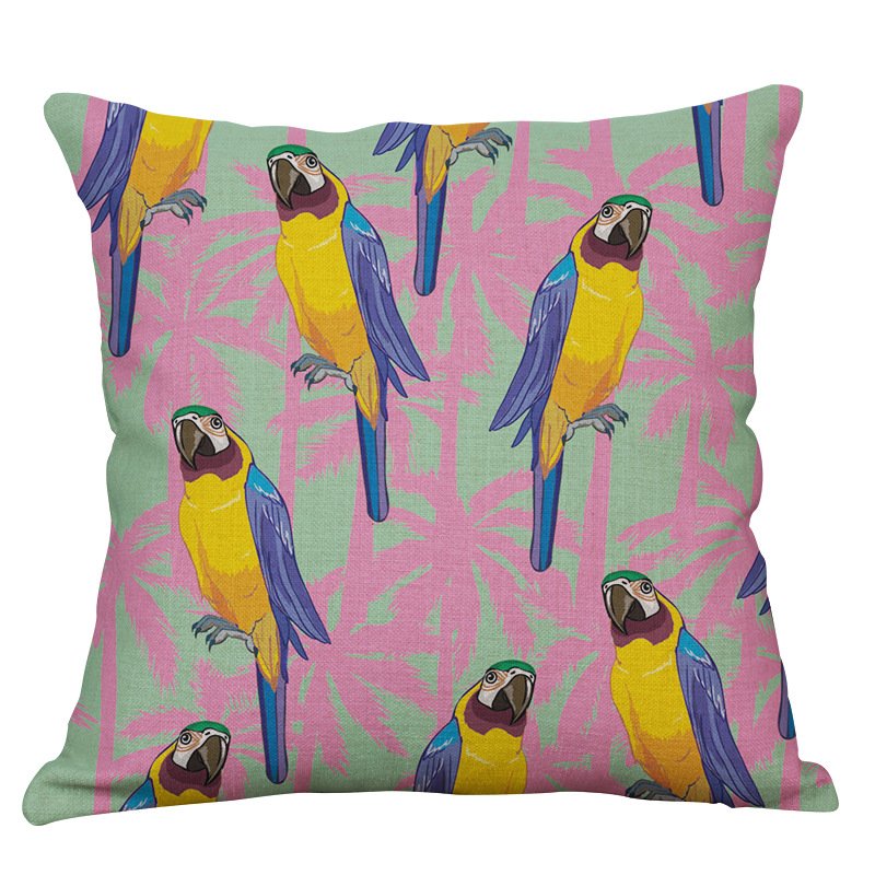 Декоративная подушка Parrots Мульти Декоративная подушка Parrots Мульти в Рязани | Loft Concept