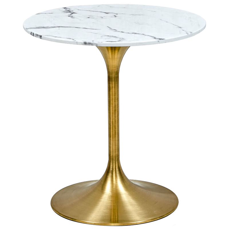 Обеденный стол Severino Dinner Table Глянцевое золото Белый Обеденный стол Severino Dinner Table Глянцевое золото Белый в Рязани | Loft Concept