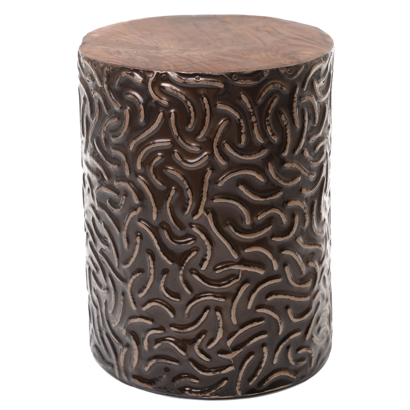 Табурет Emigdi Stool Коричневый Табурет Emigdi Stool Коричневый в Рязани | Loft Concept