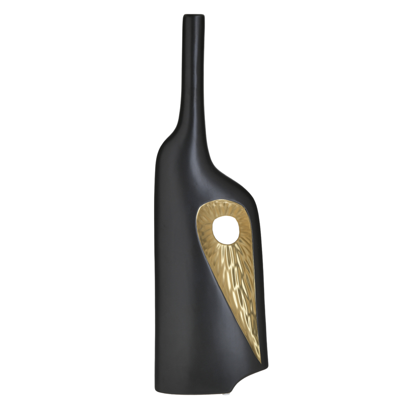 Ваза Efalia Vase Черный Золотой Ваза Efalia Vase Черный Золотой в Рязани | Loft Concept