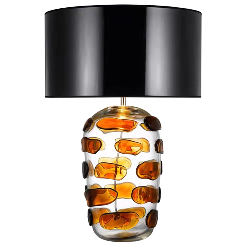 Настольная лампа Amber Spots Table Lamp Янтарный Прозрачное Стекло Черный Настольная лампа Amber Spots Table Lamp Янтарный Прозрачное Стекло Черный в Рязани | Loft Concept