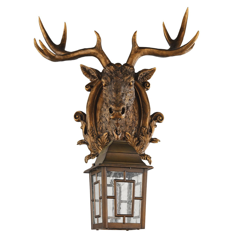 Коричневый уличный светильник с головой лося ANIMAL LANTERN Коричневый Прозрачный Коричневый уличный светильник с головой лося ANIMAL LANTERN Коричневый Прозрачный в Рязани | Loft Concept