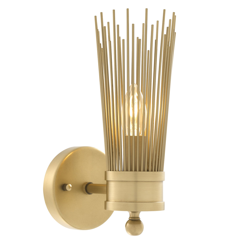 Бра Eichholtz Wall Lamp Romeo Single Латунь Античная полированная Бра Eichholtz Wall Lamp Romeo Single Латунь Античная полированная в Рязани | Loft Concept