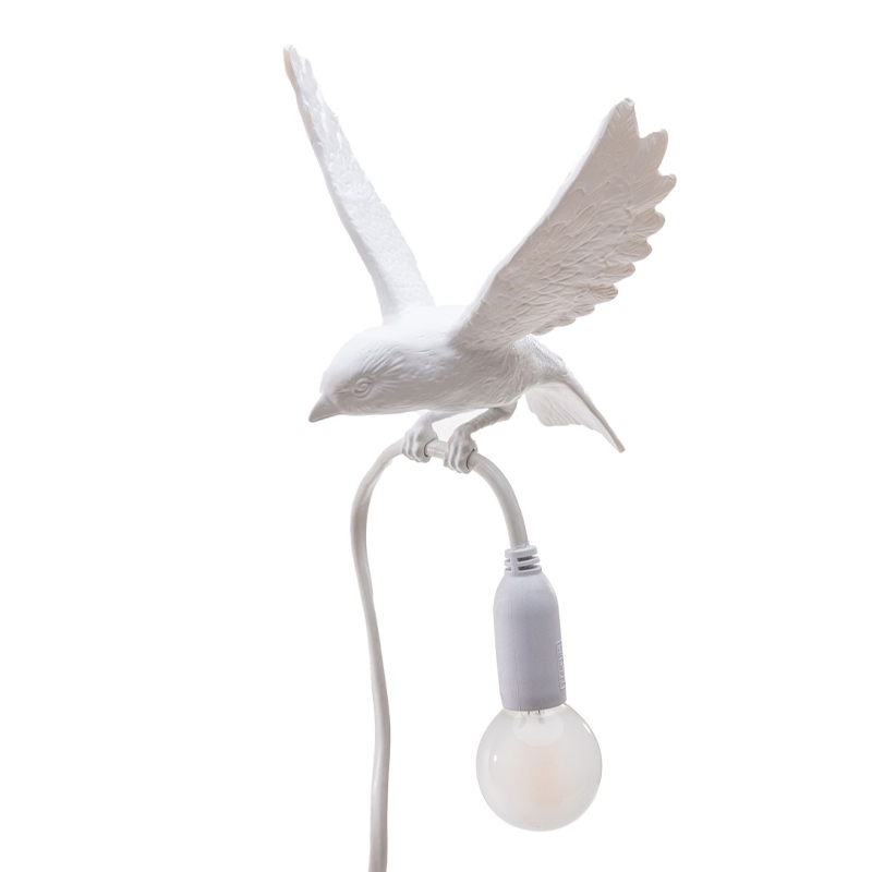 Настольная лампа Seletti Sparrow Landing Белый Настольная лампа Seletti Sparrow Landing Белый в Рязани | Loft Concept