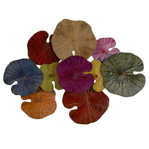Арт-объект Disc wall art Lotus leaves II Мульти Арт-объект Disc wall art Lotus leaves II Мульти в Рязани | Loft Concept