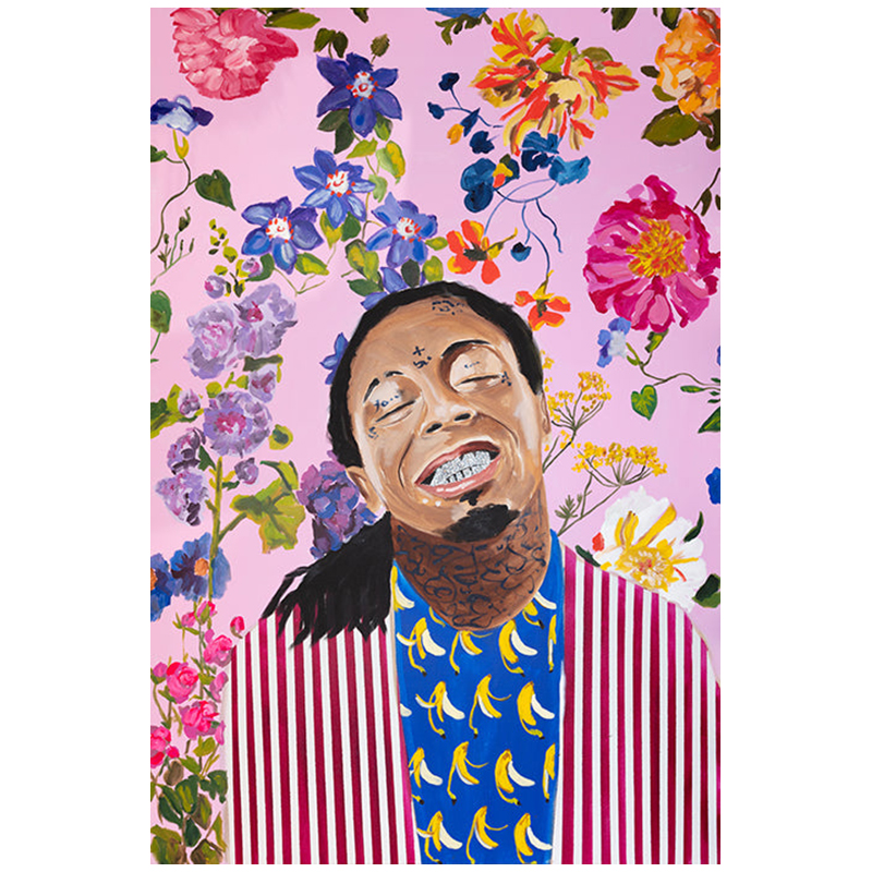Картина Lil Wayne with Floral Background Мульти Картина Lil Wayne with Floral Background Мульти в Рязани | Loft Concept
