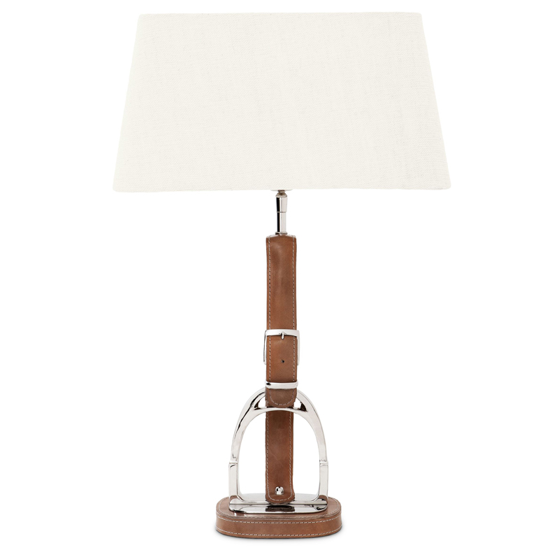 Настольная лампа Eichholtz Table Lamp Olympia Equestrian Никель Коричневый Кремовый Настольная лампа Eichholtz Table Lamp Olympia Equestrian Никель Коричневый Кремовый в Рязани | Loft Concept