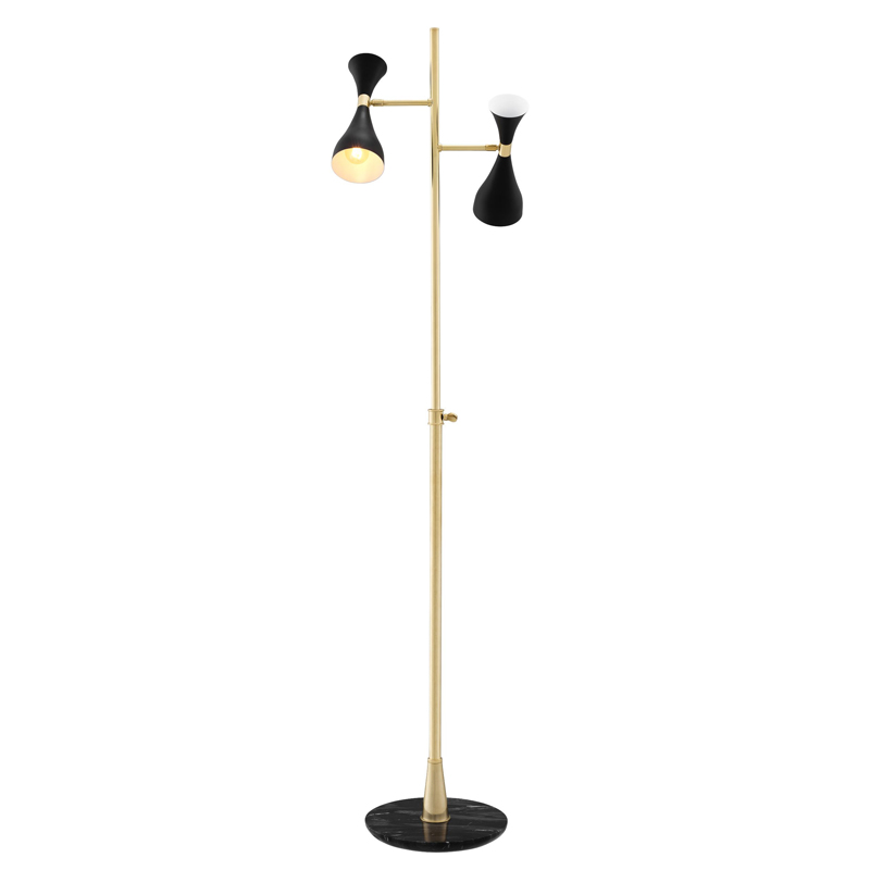 Торшер Eichholtz Floor Lamp Cordero Латунь Черный Мрамор Nero Черный Торшер Eichholtz Floor Lamp Cordero Латунь Черный Мрамор Nero Черный в Рязани | Loft Concept