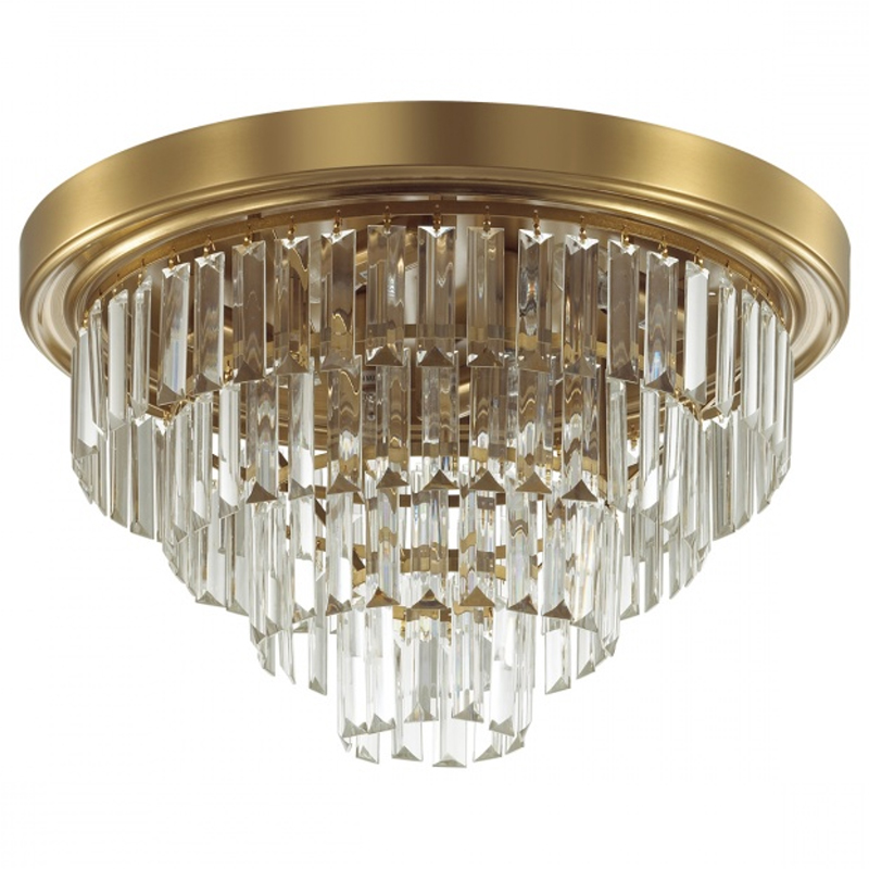 Хрустальная потолочная люстра Crystal Fountain Maxi Латунь Латунь Хрустальная потолочная люстра Crystal Fountain Maxi Латунь Латунь в Рязани | Loft Concept