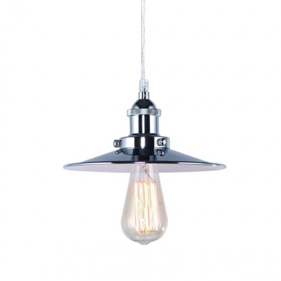 Подвесной светильник 20TH C. Factory Filament Metal Single Pendant Хром Подвесной светильник 20TH C. Factory Filament Metal Single Pendant Хром в Рязани | Loft Concept