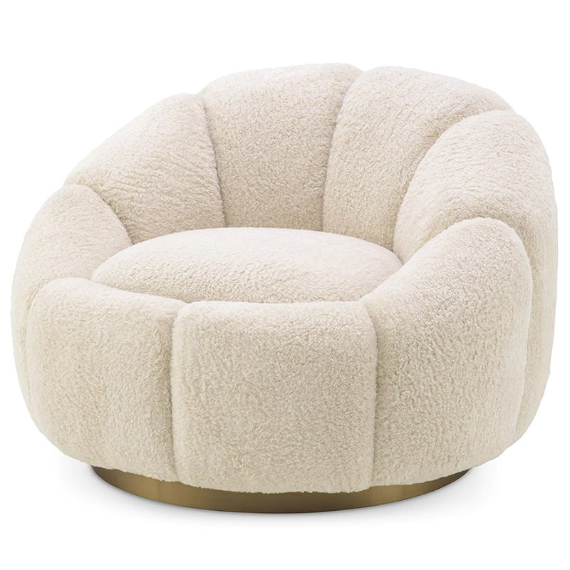 Кресло Eichholtz Swivel Chair Inger Brisbane Cream Кремовый Кресло Eichholtz Swivel Chair Inger Brisbane Cream Кремовый в Рязани | Loft Concept