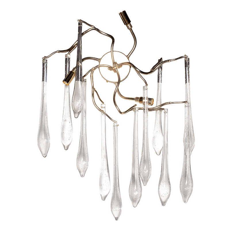 Бра Droplet Branches Champagne Wall Lamp Золотой Шампань Бра Droplet Branches Champagne Wall Lamp Золотой Шампань в Рязани | Loft Concept