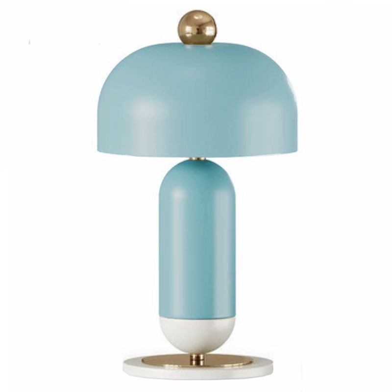 Meet Table lamp blue Голубой Латунь Meet Table lamp blue Голубой Латунь в Рязани | Loft Concept
